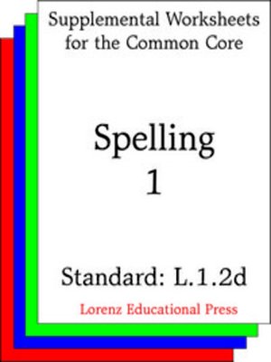 cover image of CCSS L.1.2d Spelling 1